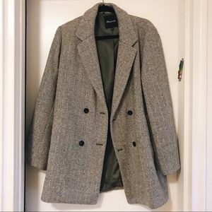 Madewell Herringbone Blazer Coat